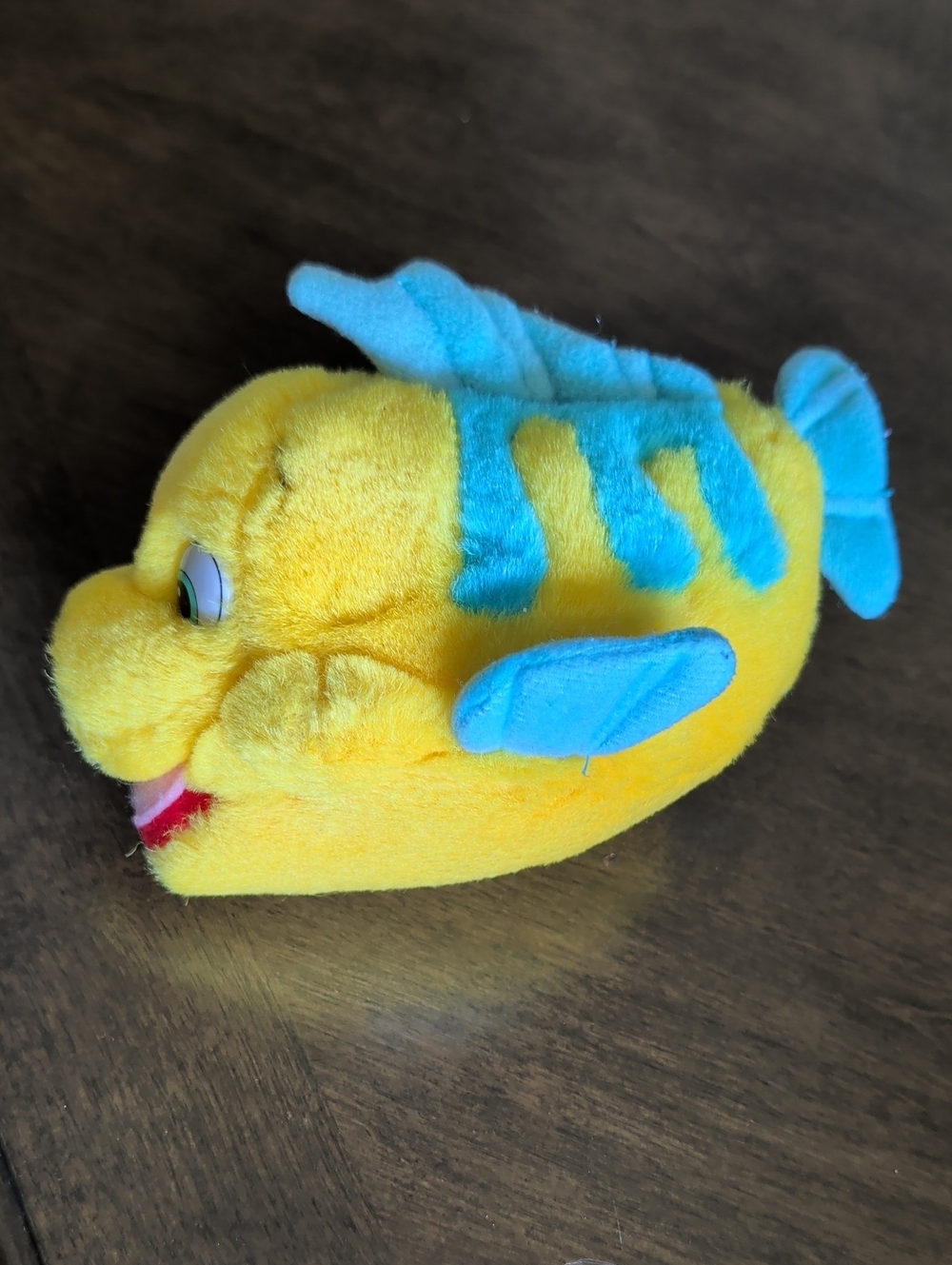 Vintage Disney Disneyland The Little Mermaid Flounder 6" Plush Doll #45145